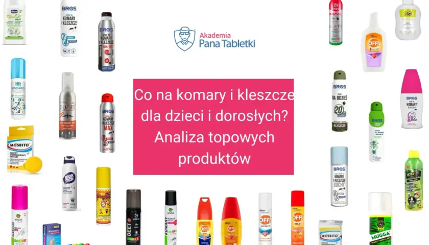 Zestawienie produktów na komary i kleszcze dla całej rodziny. Wiele opcji, od sprayów po plastry, by skutecznie chronić się przed ukąszeniami.
